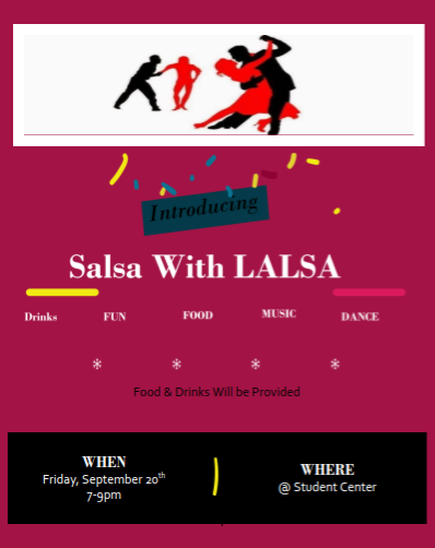 Salsa with Lalsa by the Latin American Law Student Association 