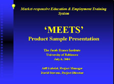 Meets Product Sample - (pdf file)