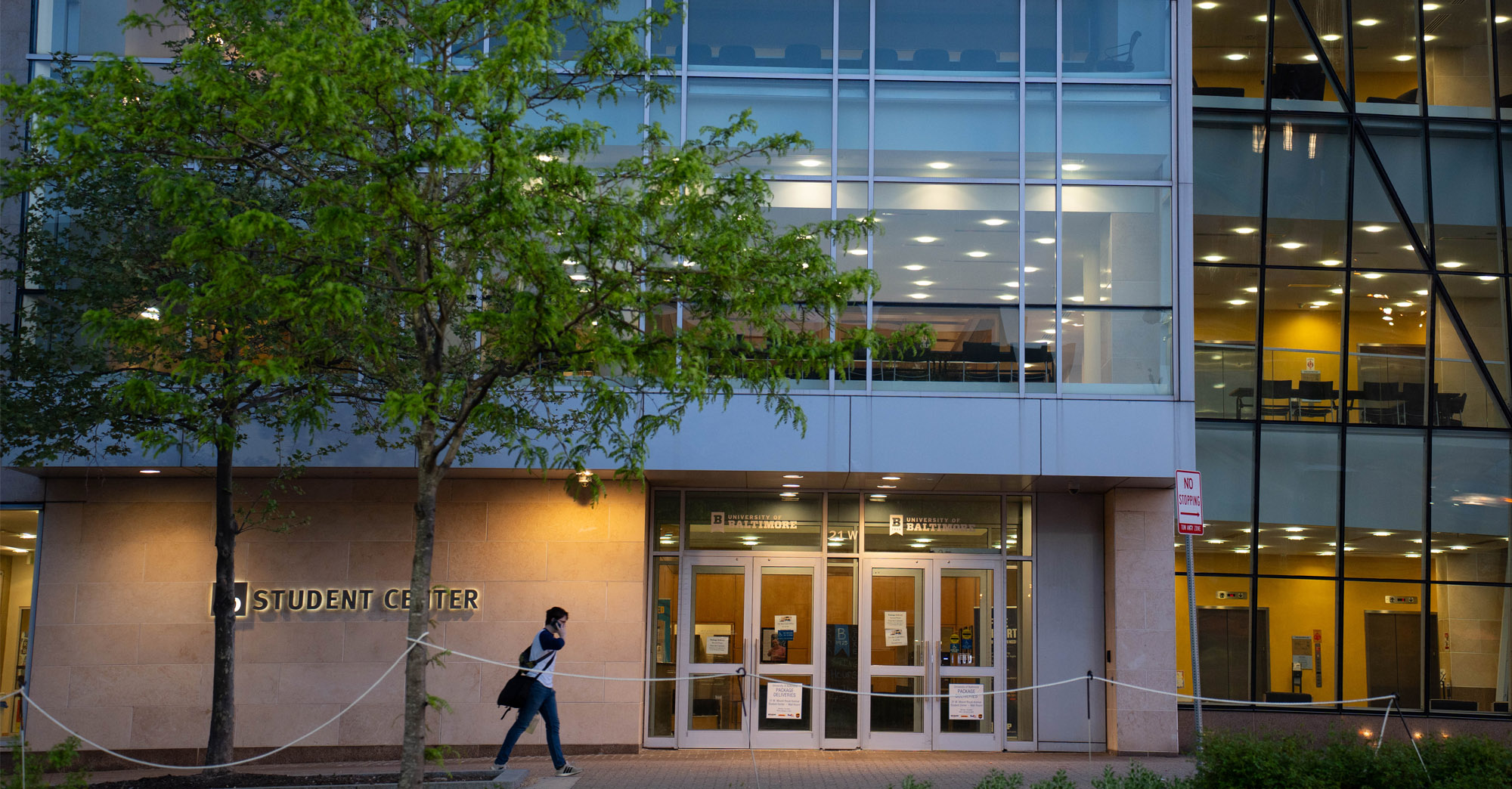 The Student Center building at UBalt.