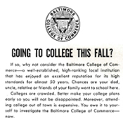 Read more about the Baltimore College of Commerce.