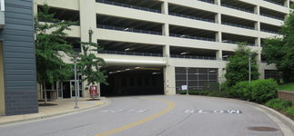 At the University of Baltimore, the fitzgerald parking garage