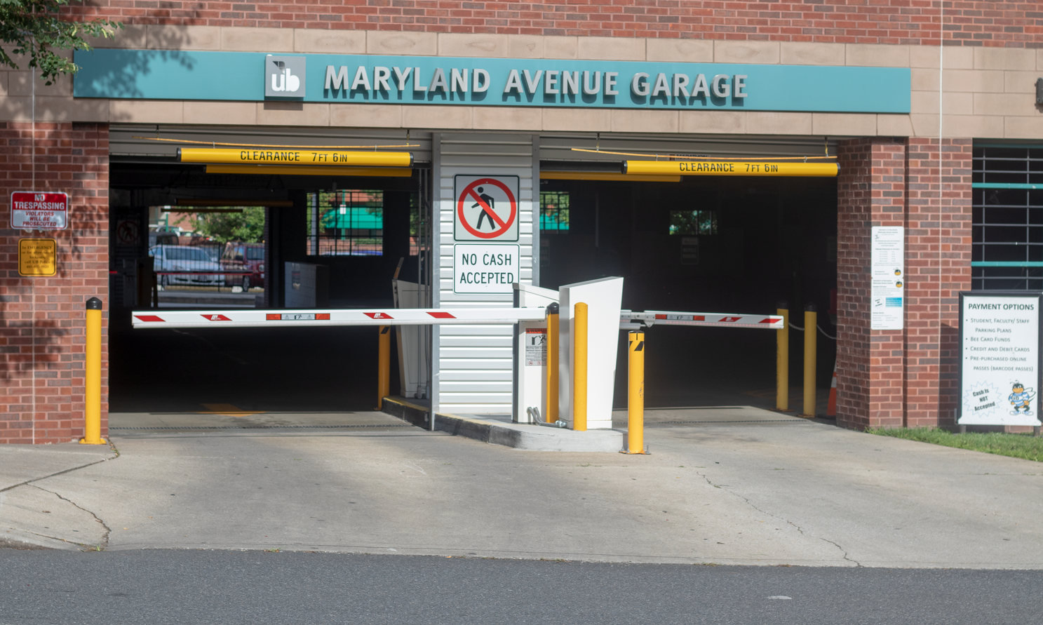 Front Entrance of the Maryland Avenue Garage