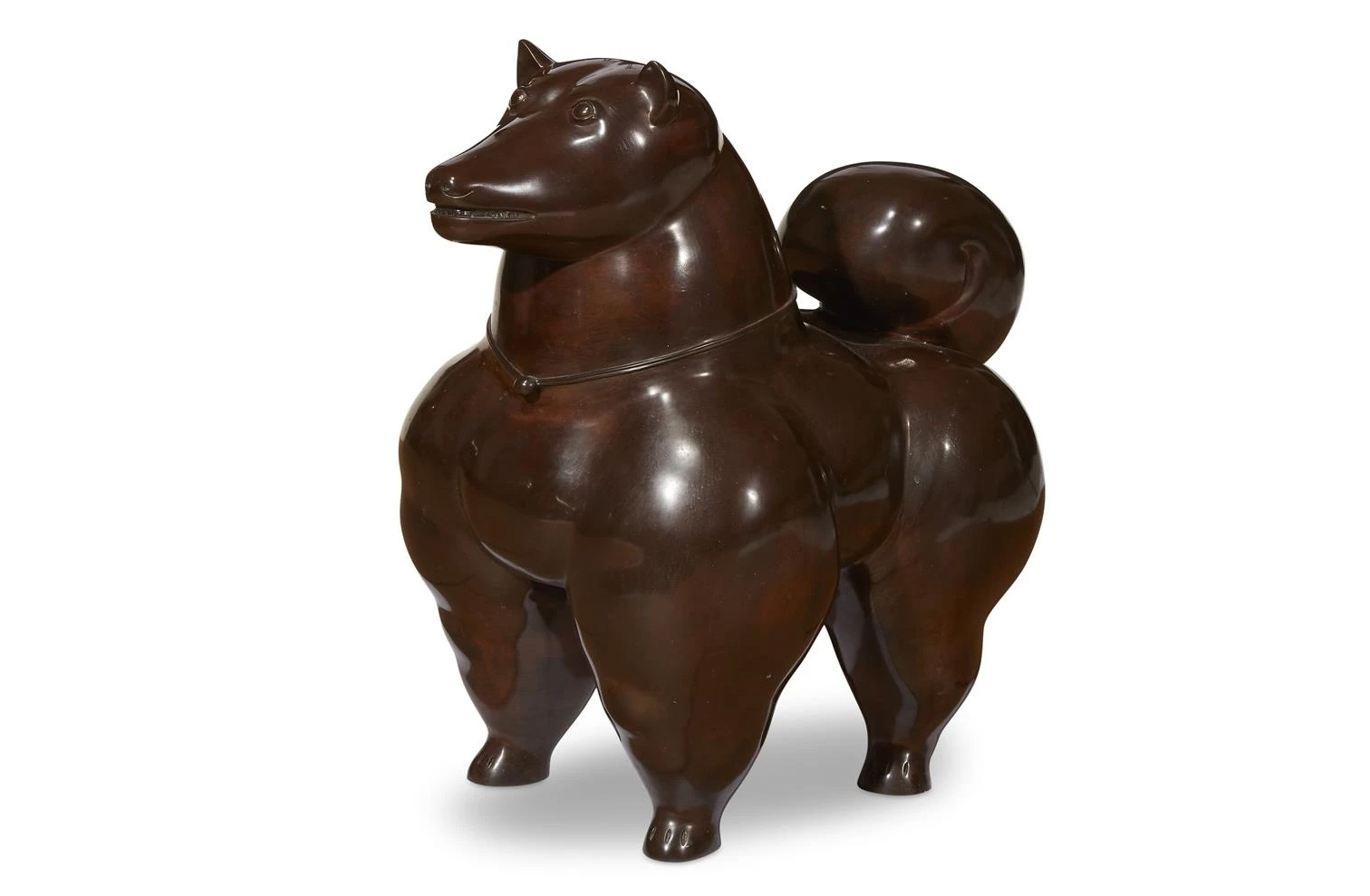 DOG, a 1981 bronze sculpture by Fernando Botero