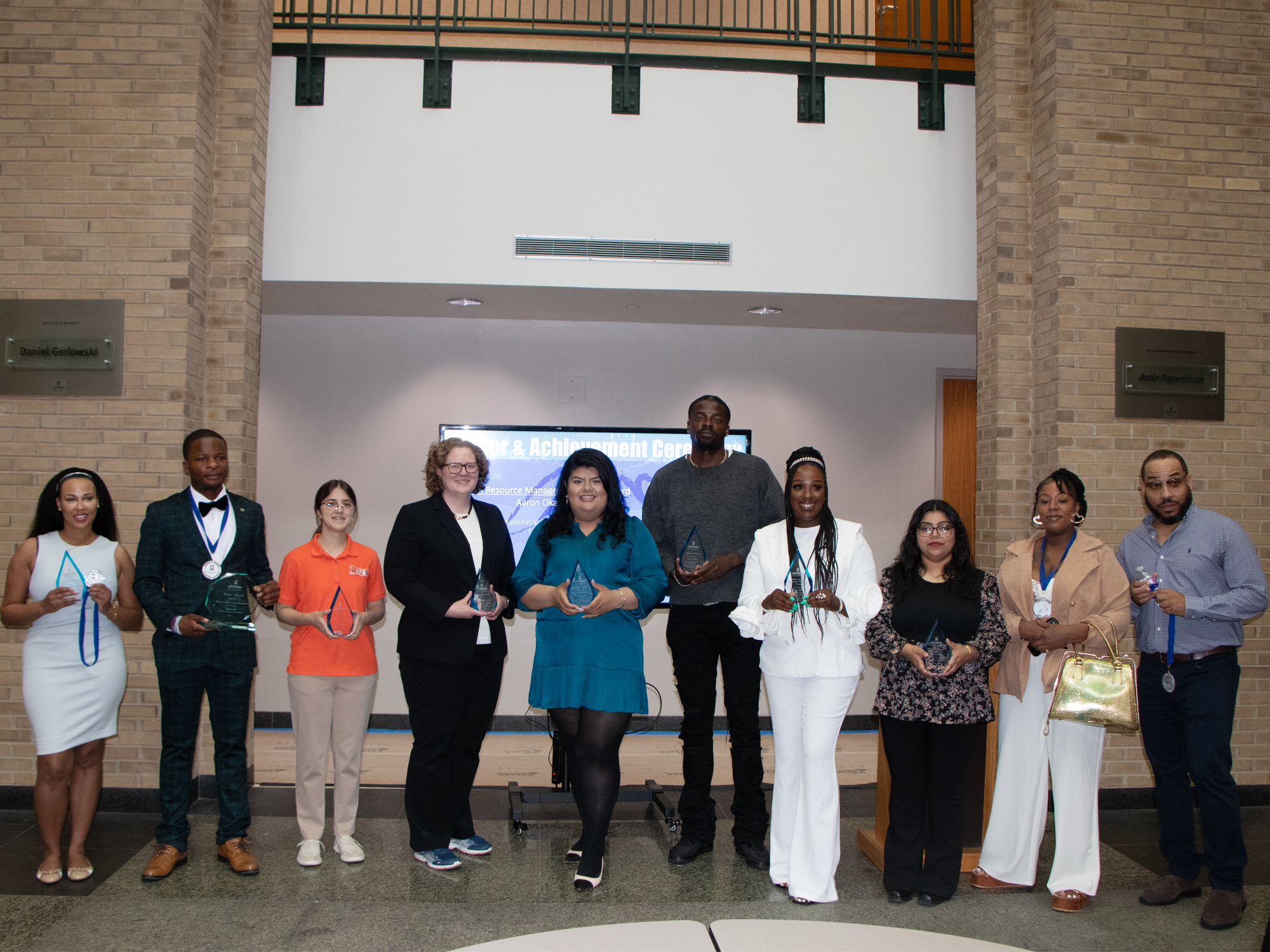 students at the 2025 academic achievement awards ceremony