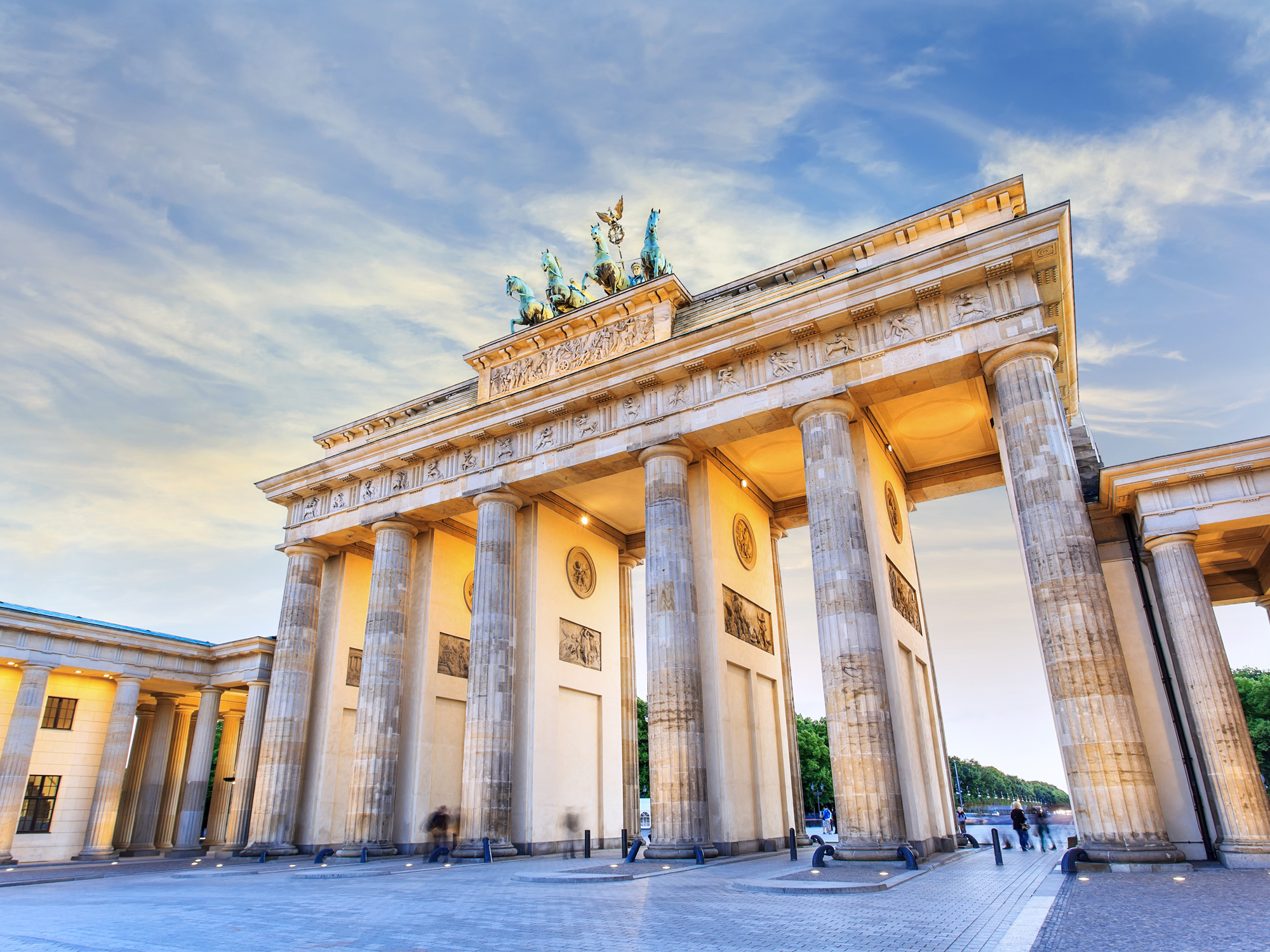 stock image of the Brandenberg Gate in Berlin Germany