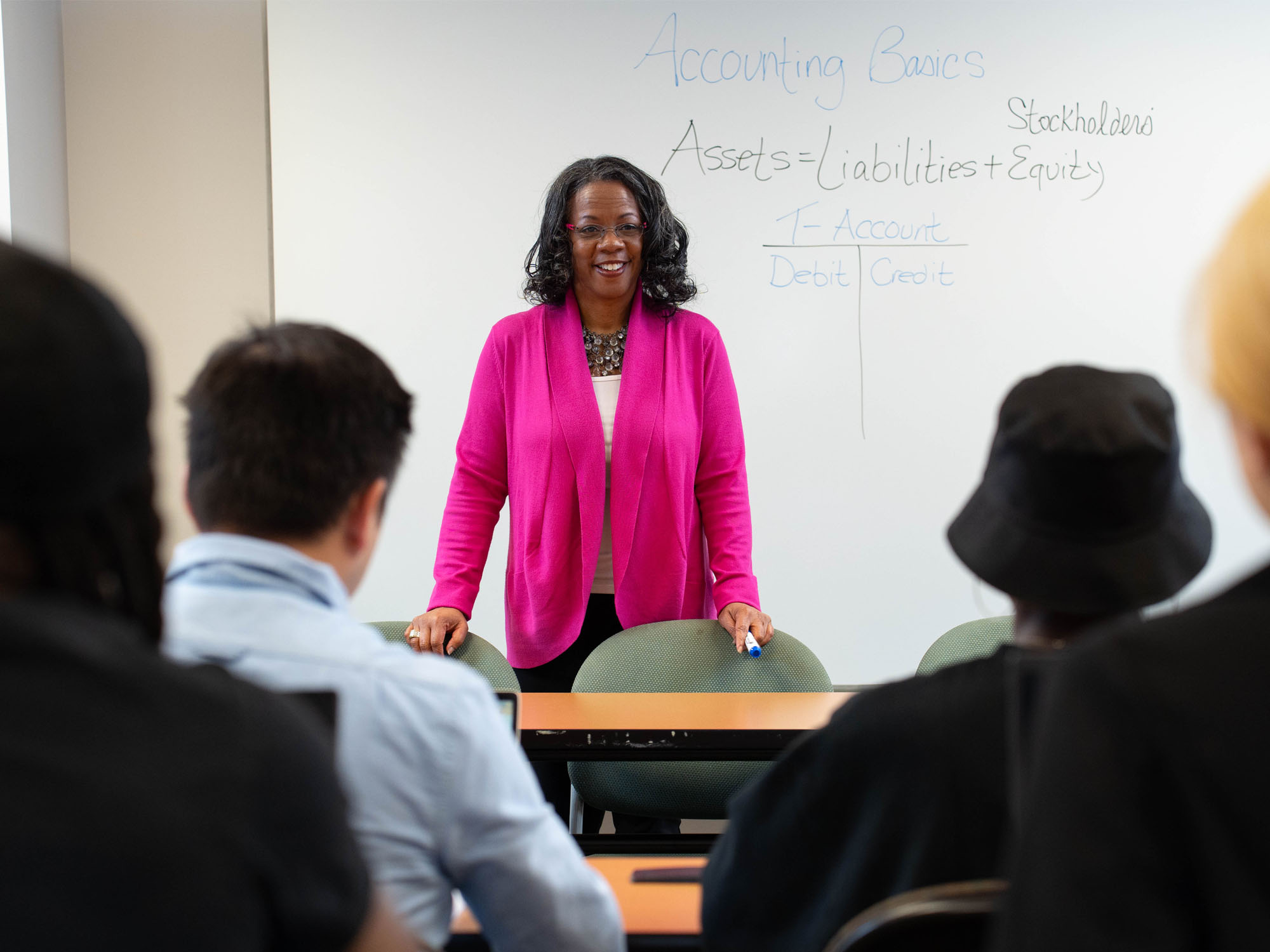 Dr. Jan Williams with her Beta Alpha Psi students