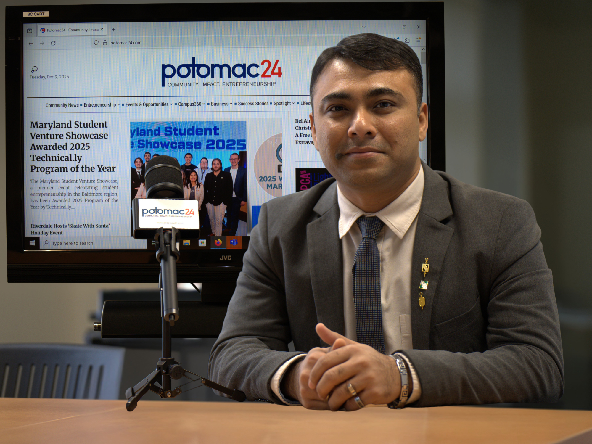 Sheik Akij, University of Baltimore MBA student and Potomac24 founder