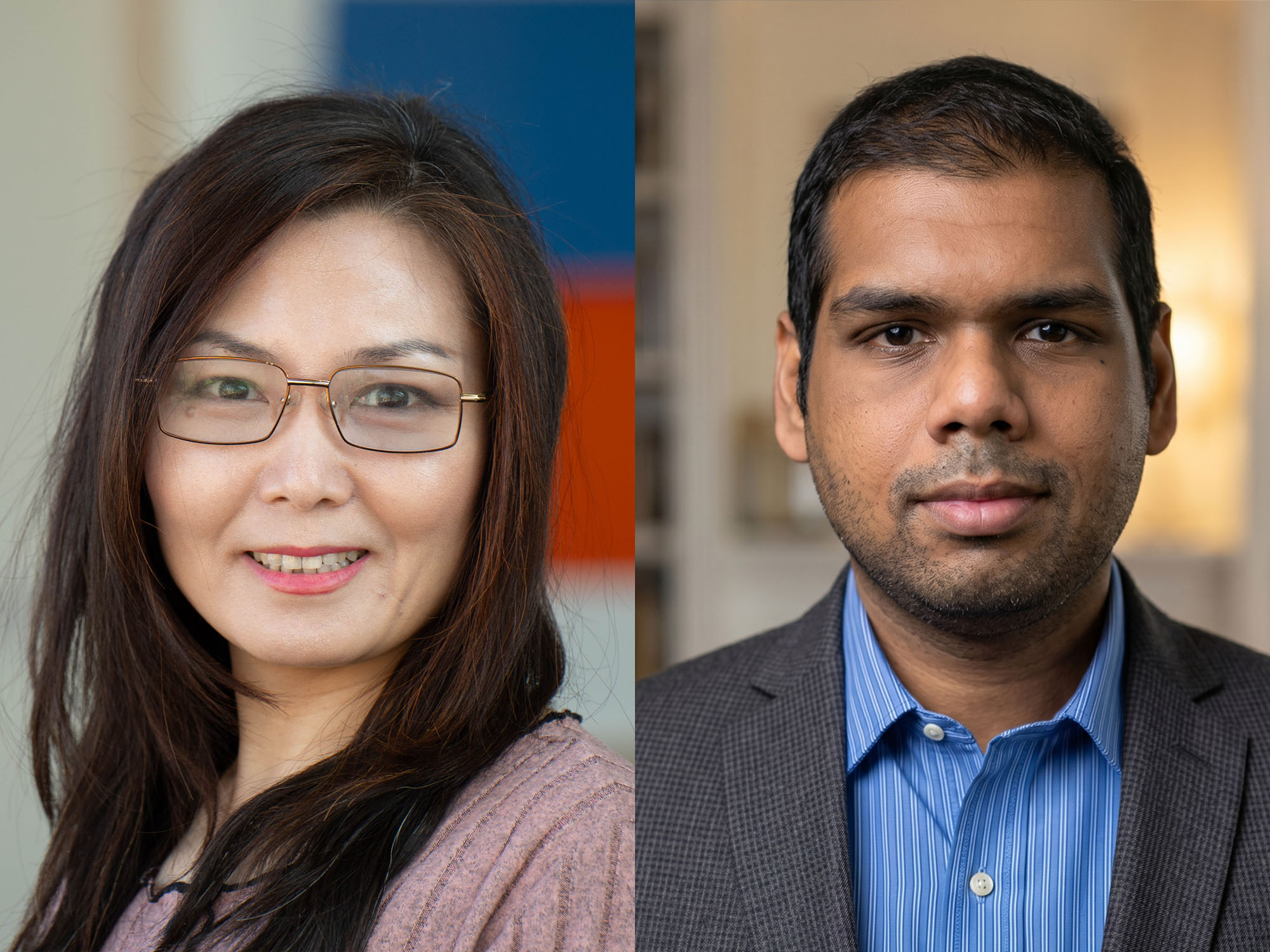 Profile photo of Dr. Ting Zhang and MBA student Ranjith Keerikkattil