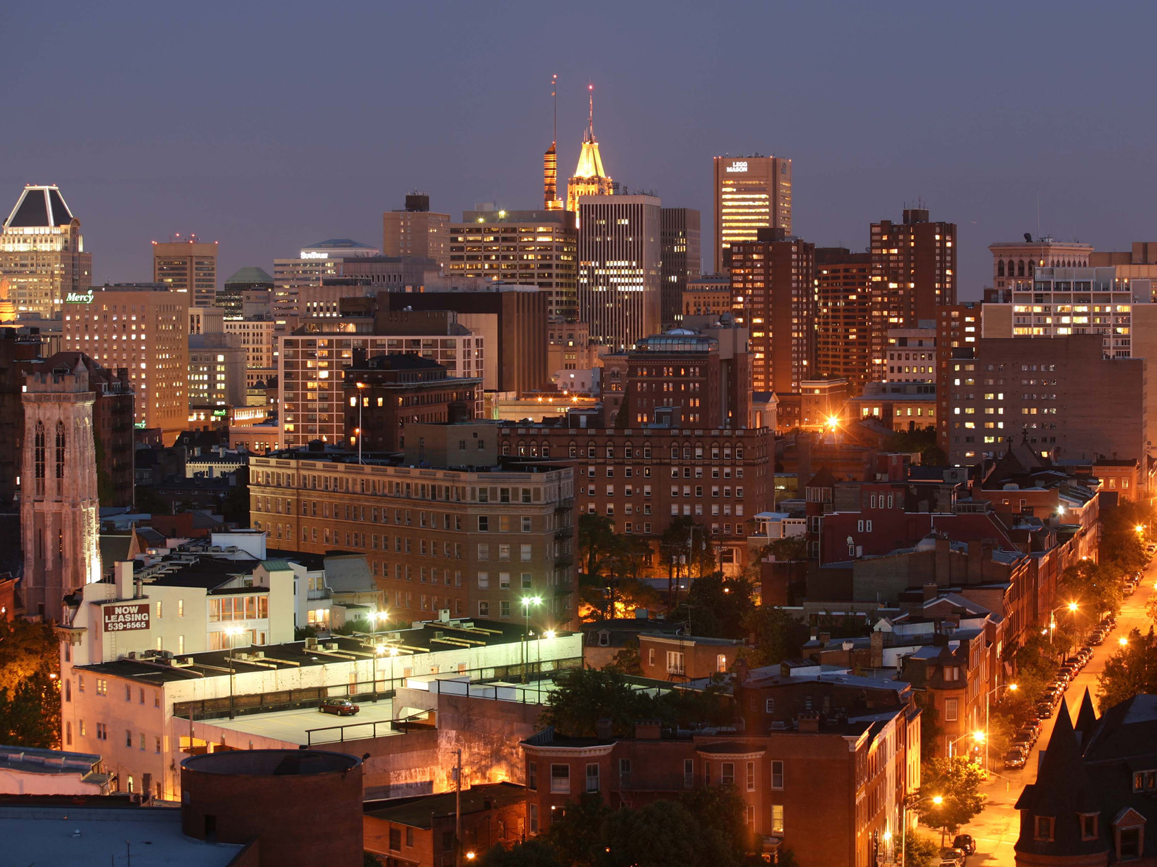 The Baltimore skyline