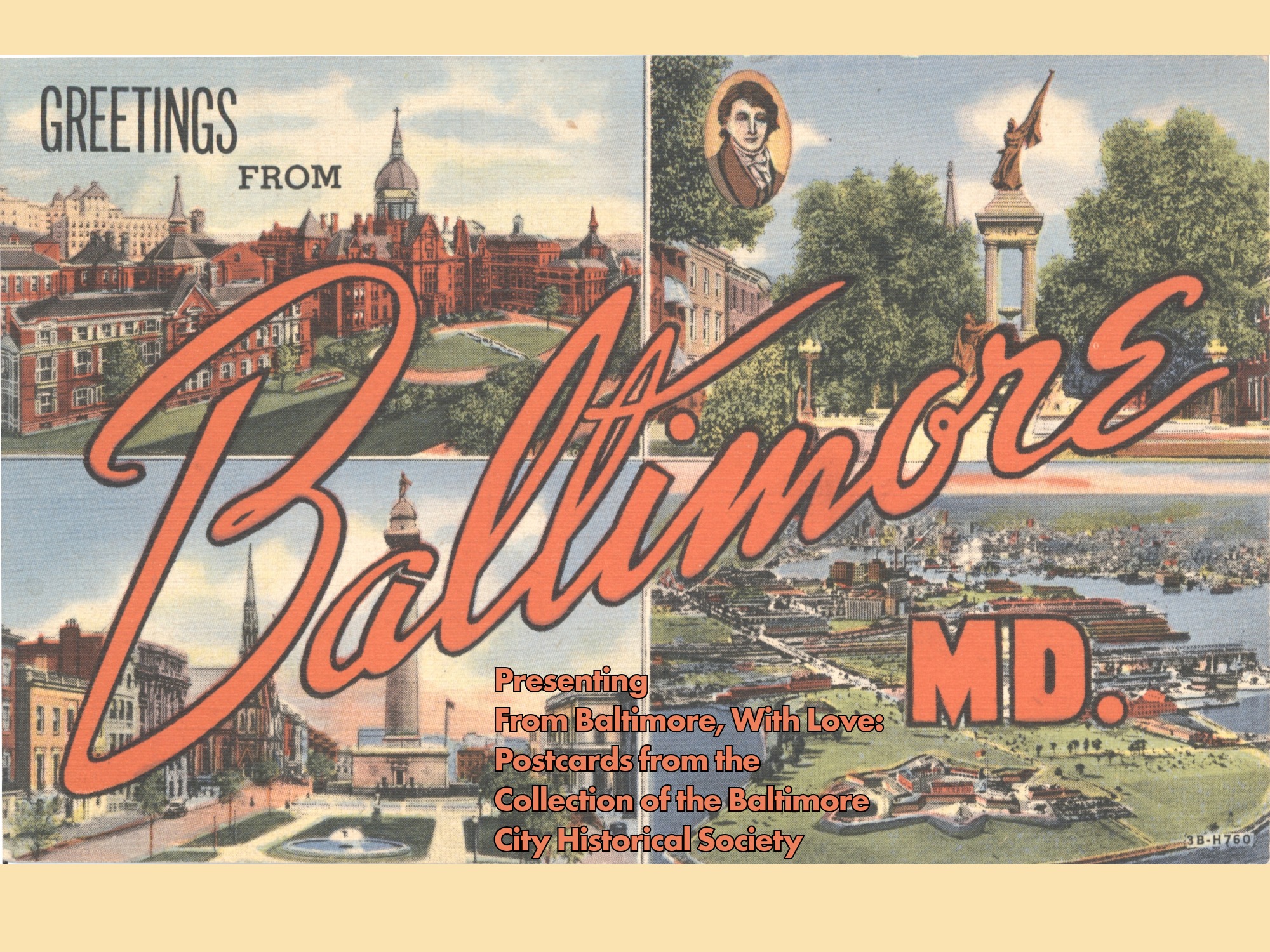 A postcard that reads 