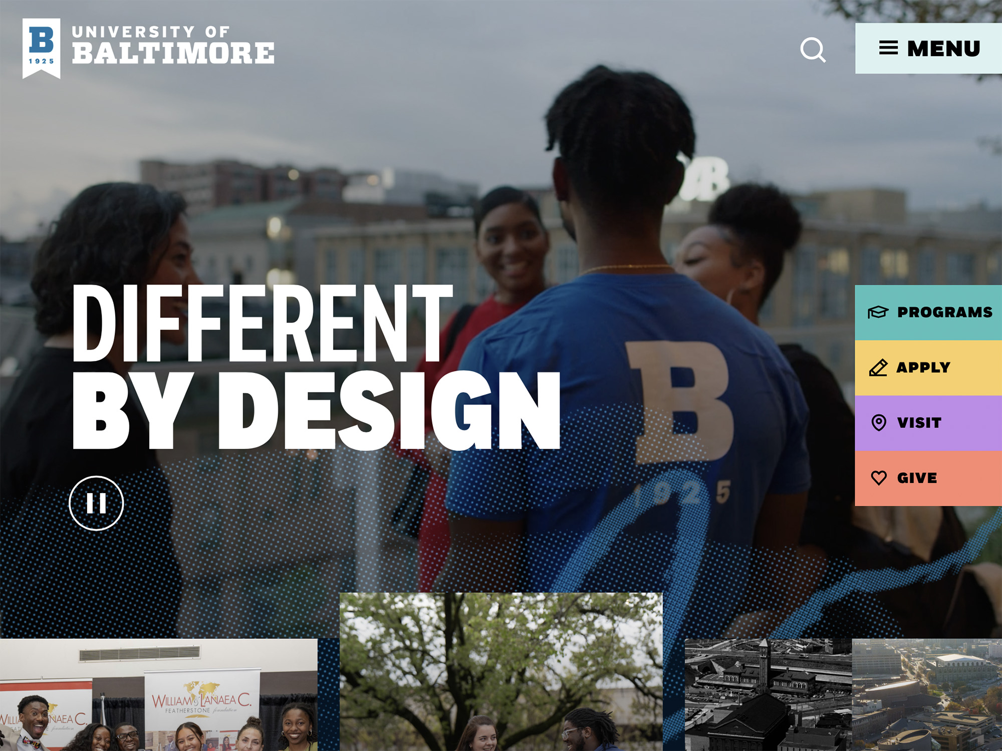 The 2025 UCDA Awards recognize The University of Baltimore’s redesigned website and marketing portfolio.