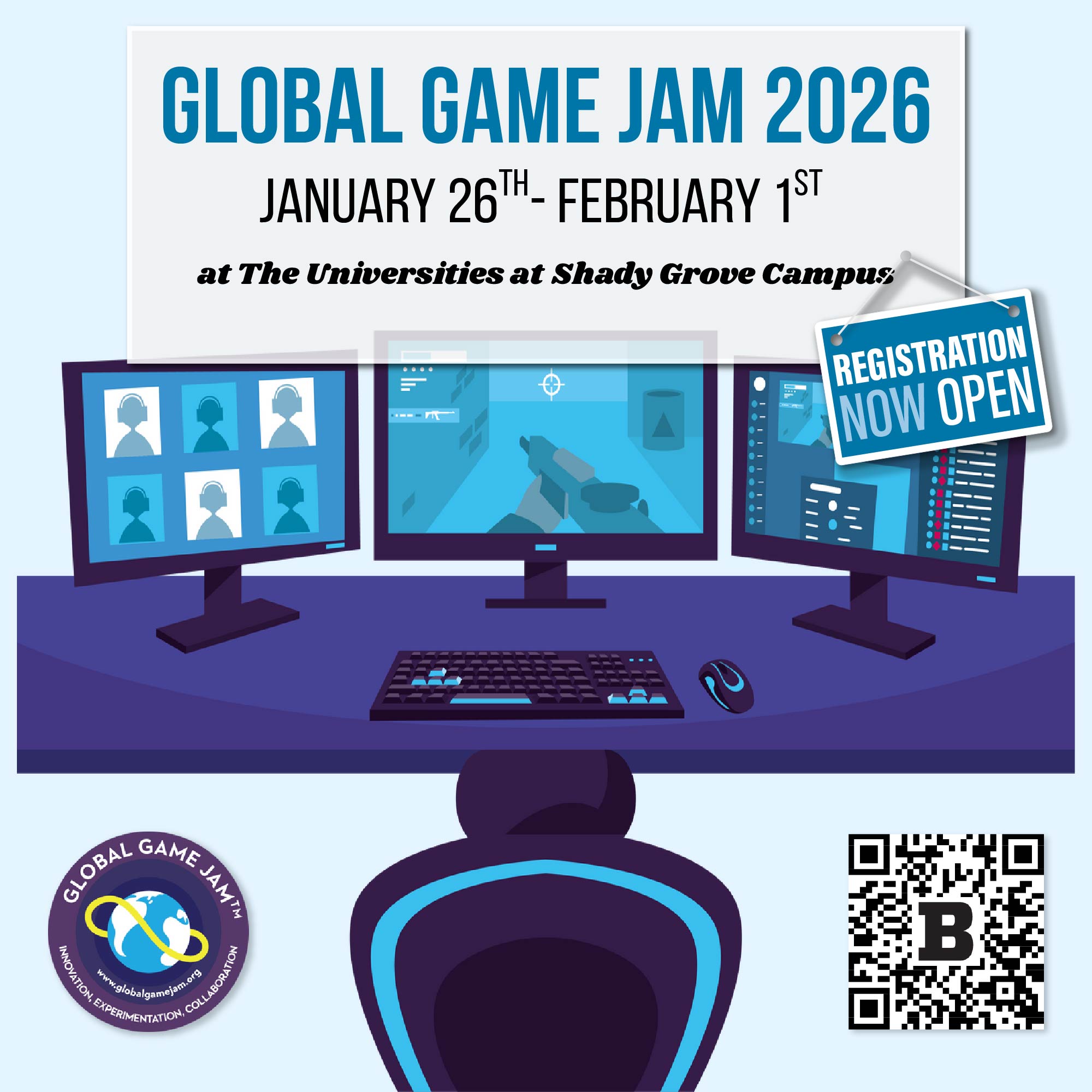 Global Game Jam 2026 Flyer