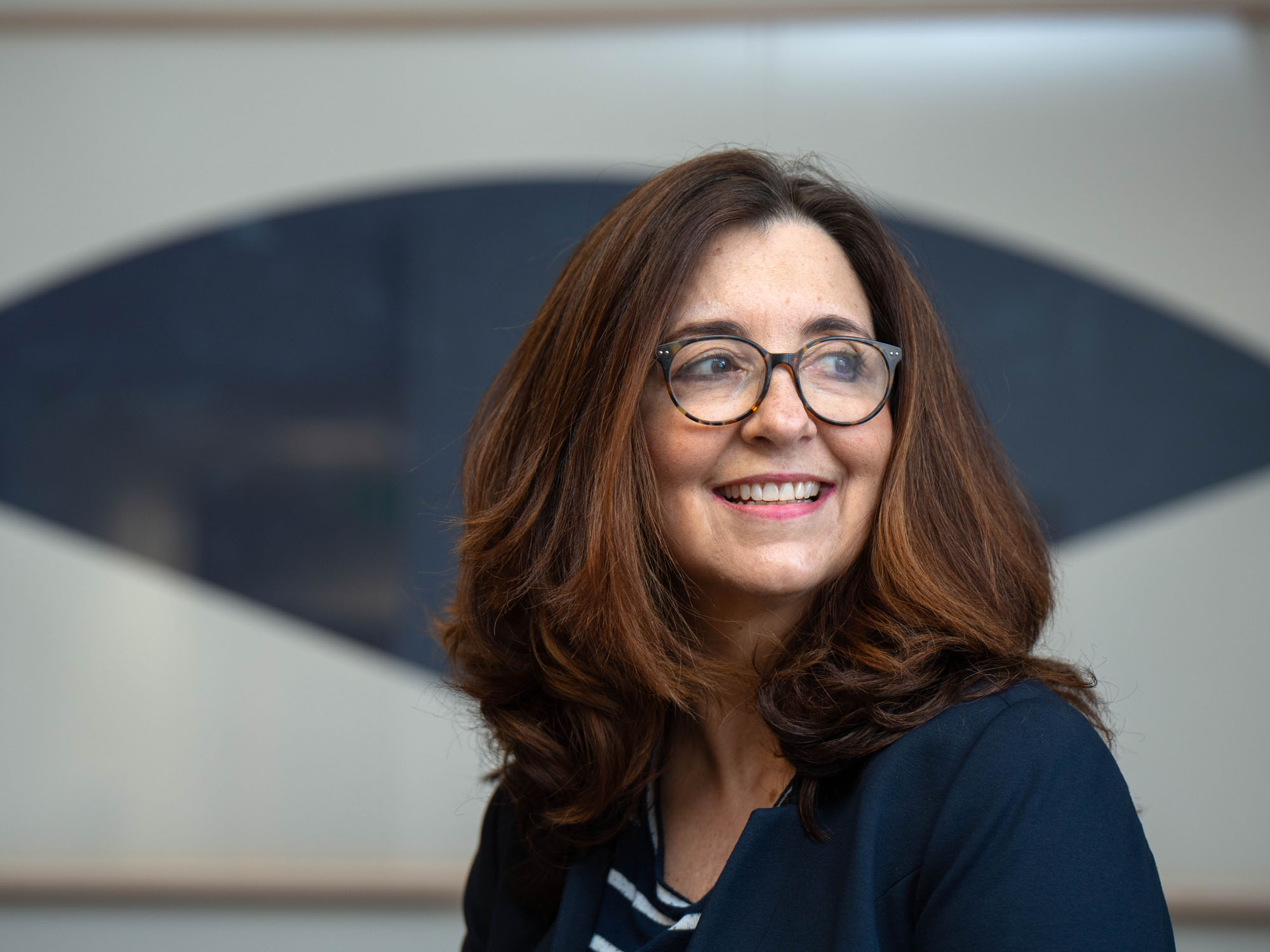 Ann Zuccardy smiles while looking off camera