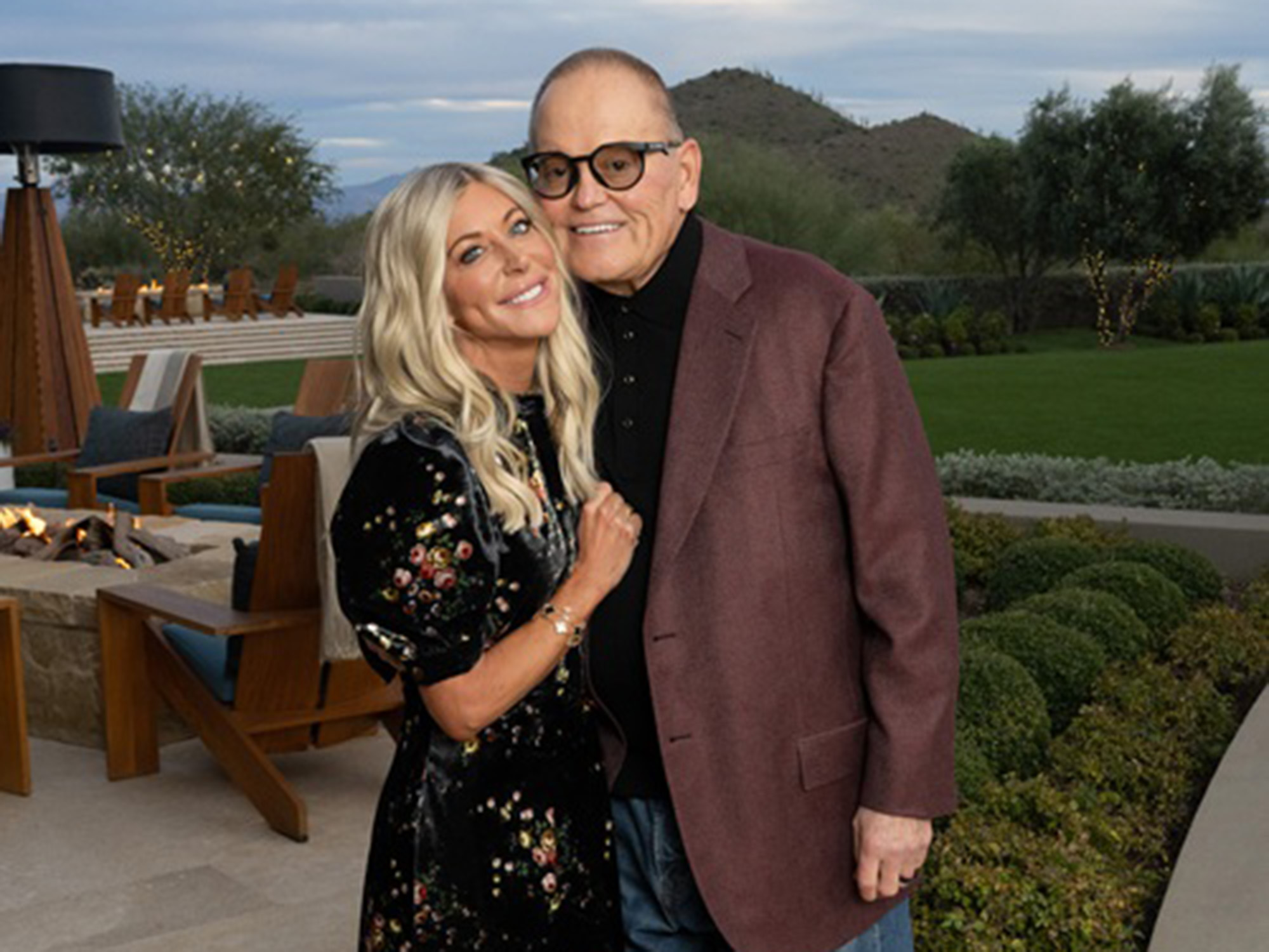 Renee and Bob Parsons pictured in an outdoor setting