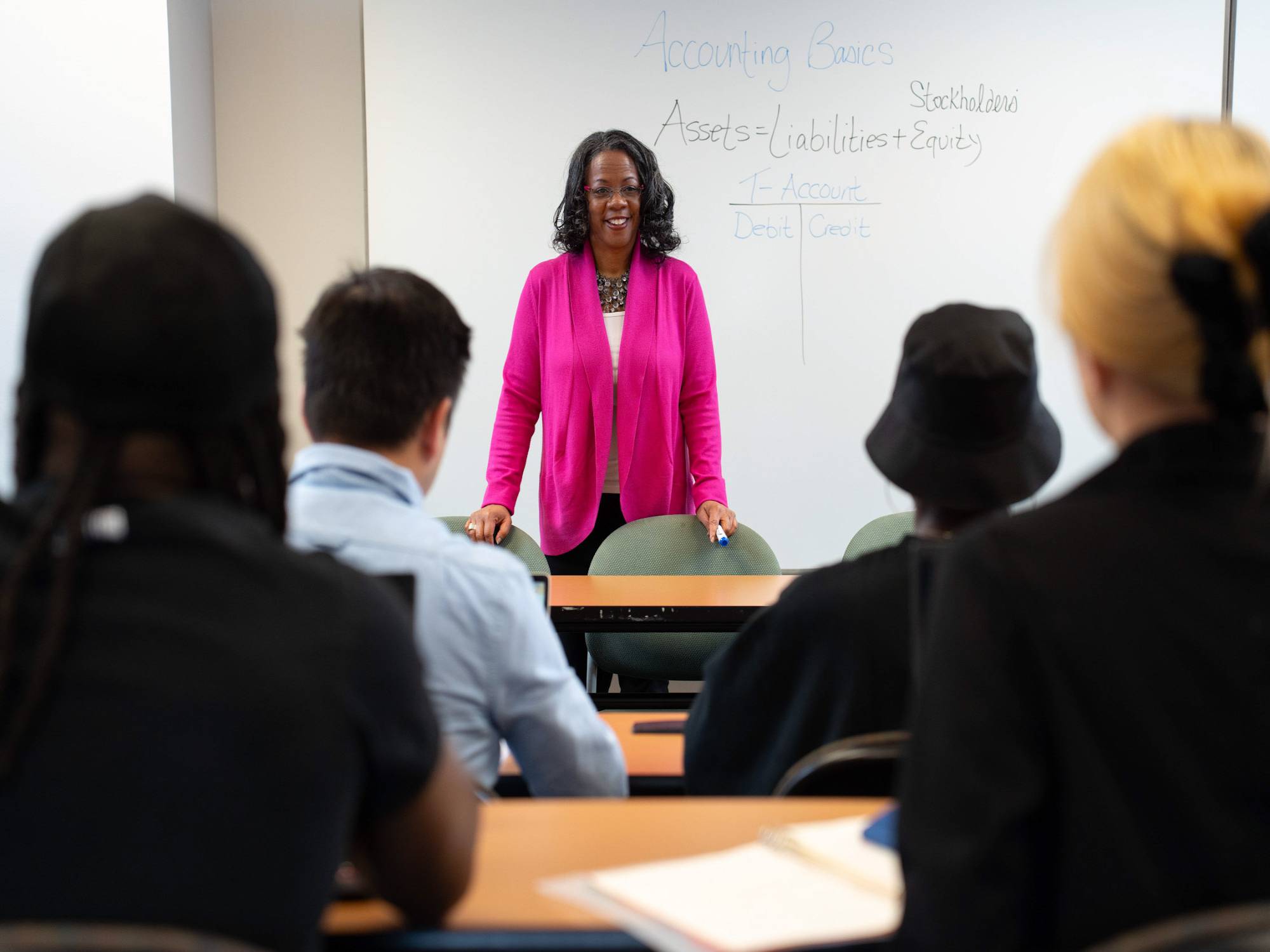 Dr. Jan Williams with her Beta Alpha Psi students