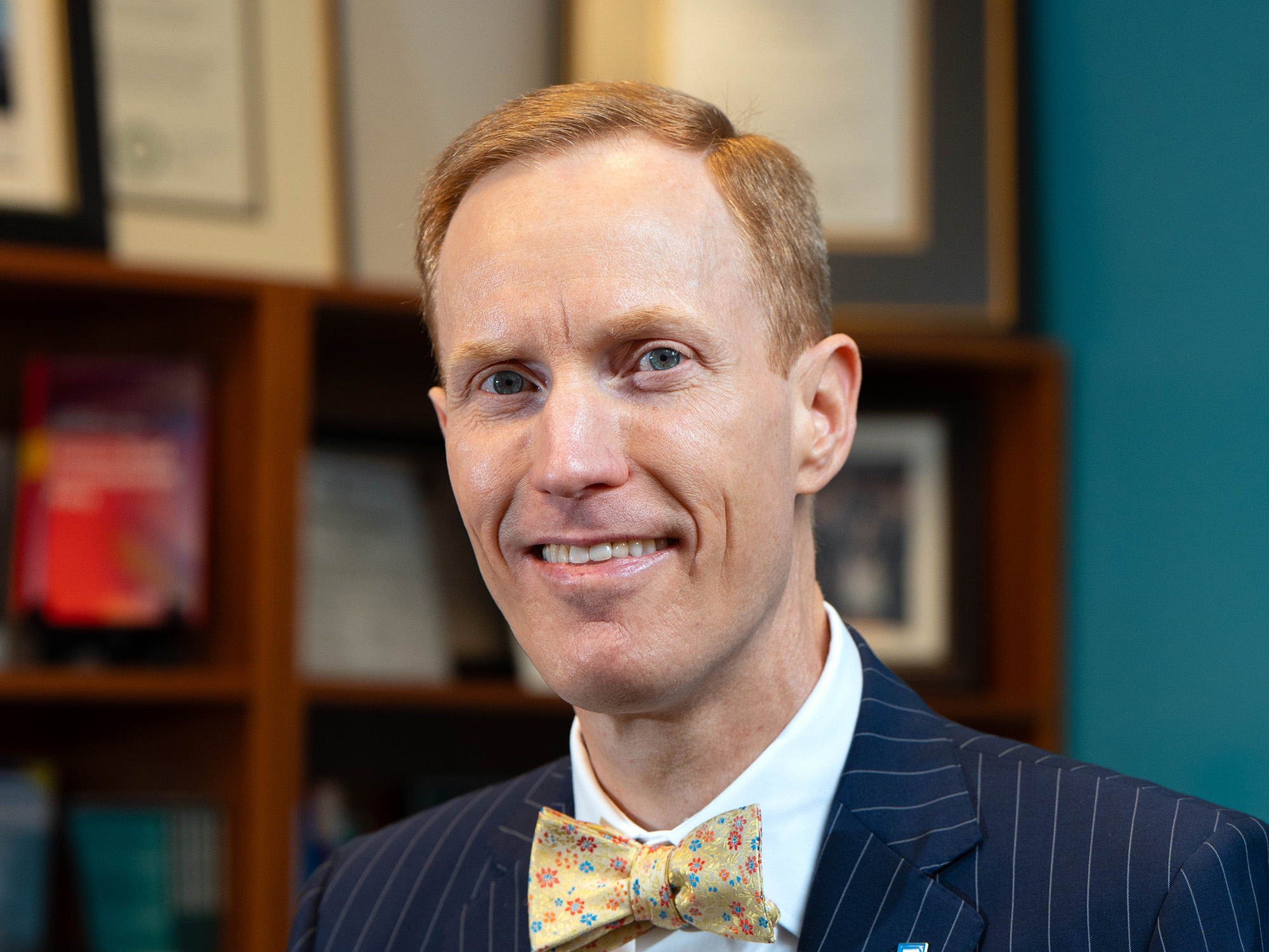 Dean Ivan Sascha Sheehan pictured in his office
