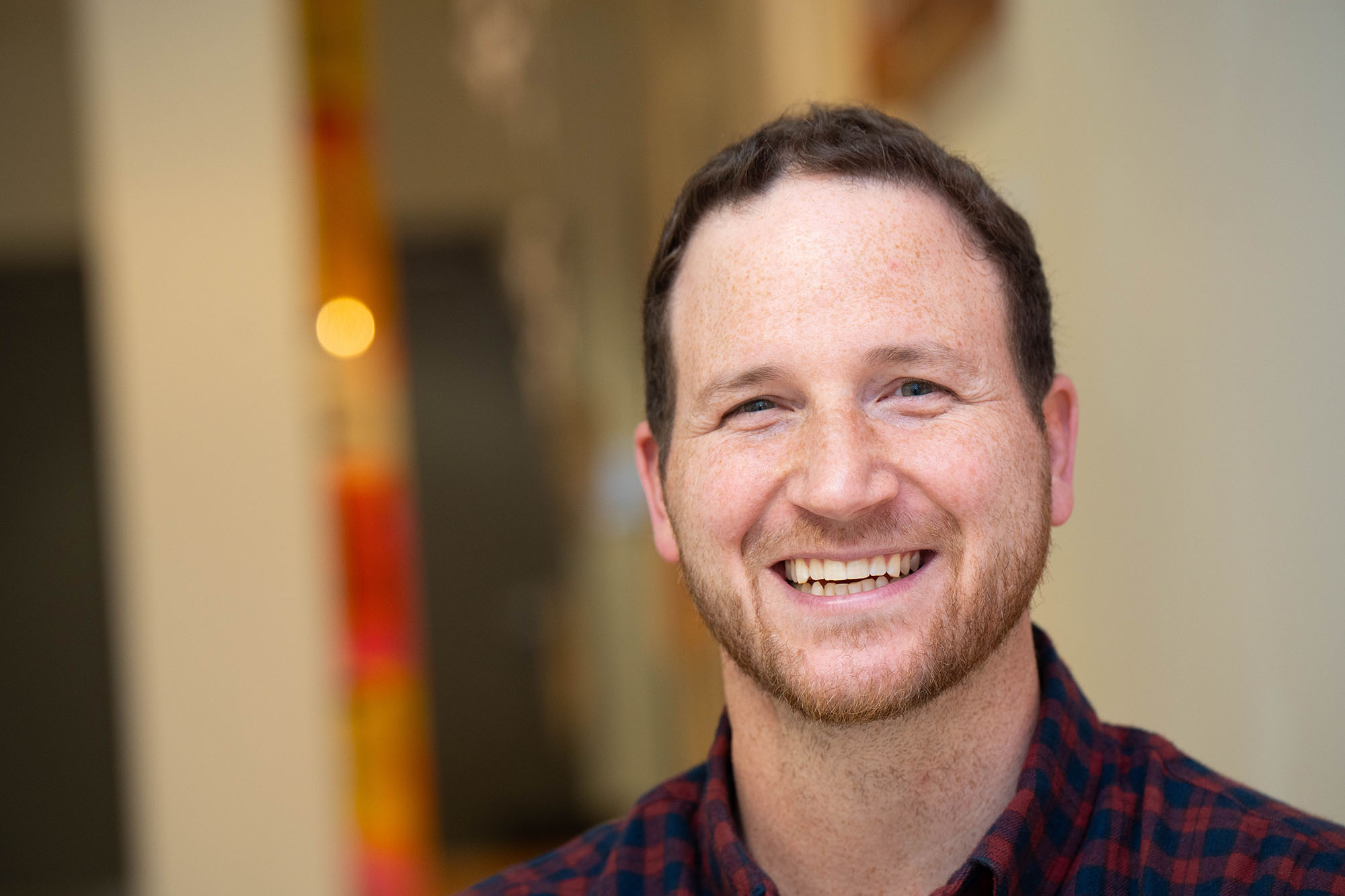 Sean Maykrantz smiles at the camera