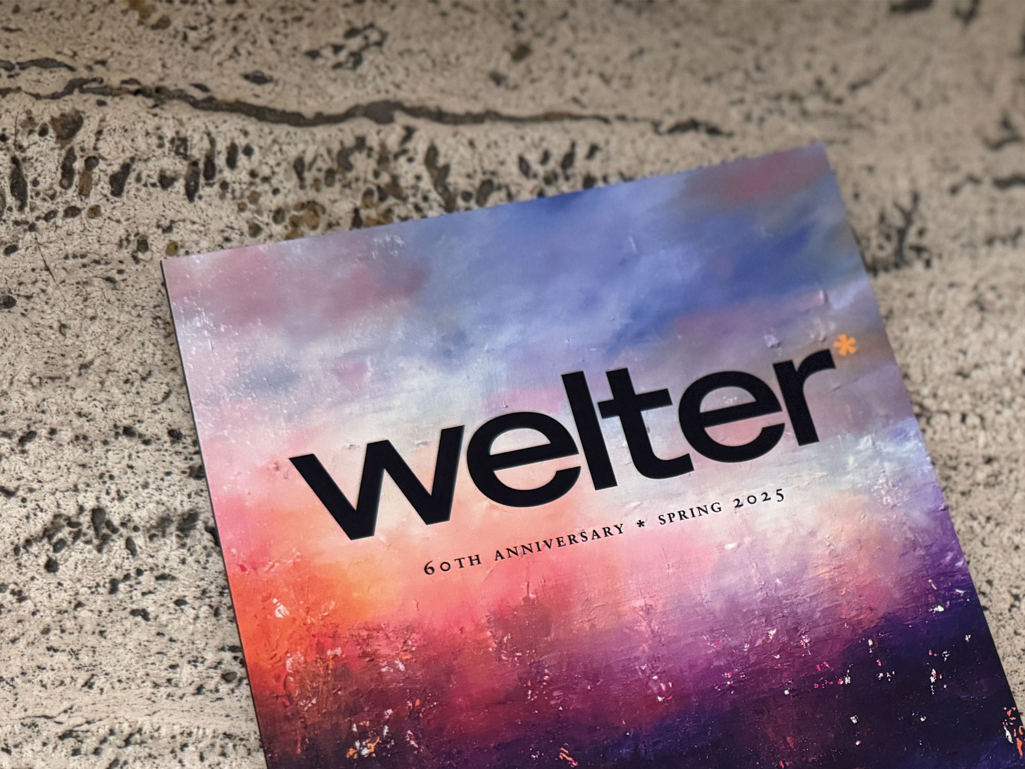 A look at the cover of the 60th Welter, a literary journal