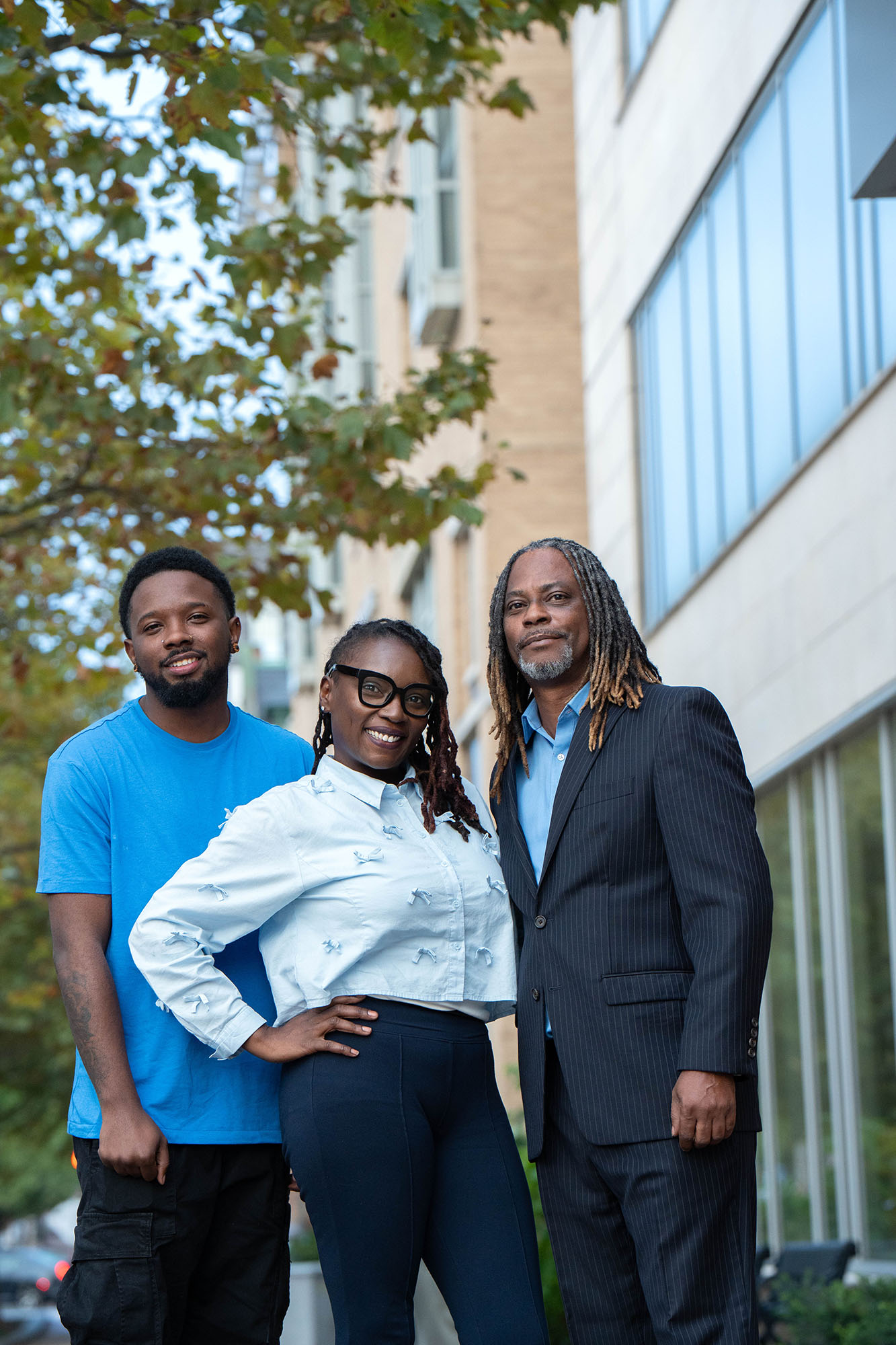 Barbara Wilkins poses with her family. 