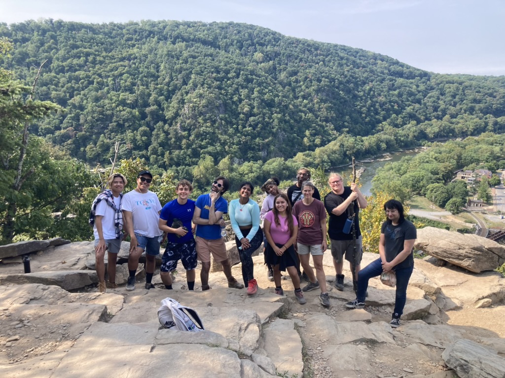 Honors students in Harpers Ferry
