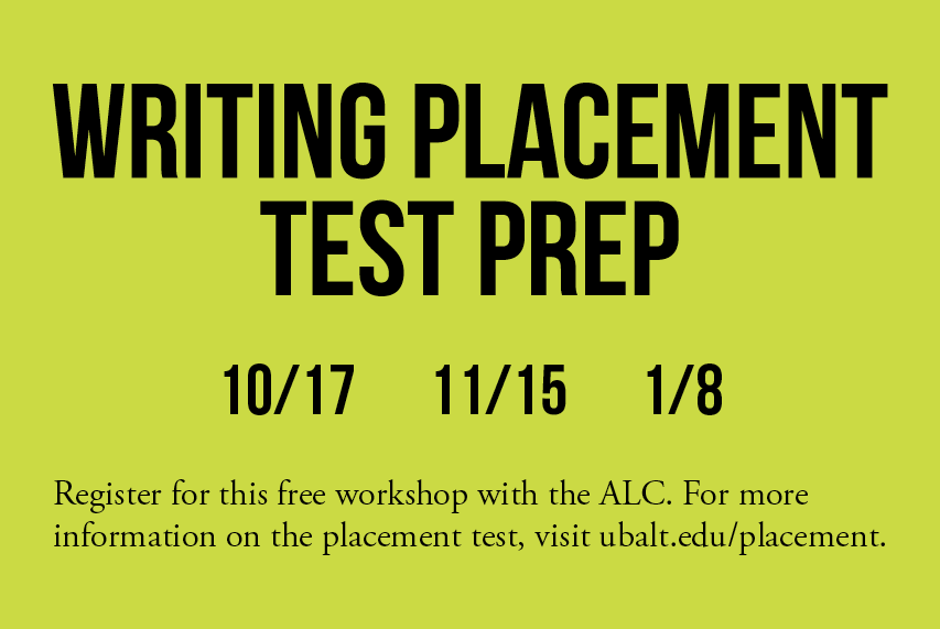 Writing Placement Test Prep Workshop