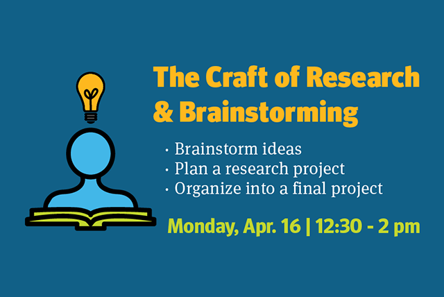 The Craft of Research and Brainstorming