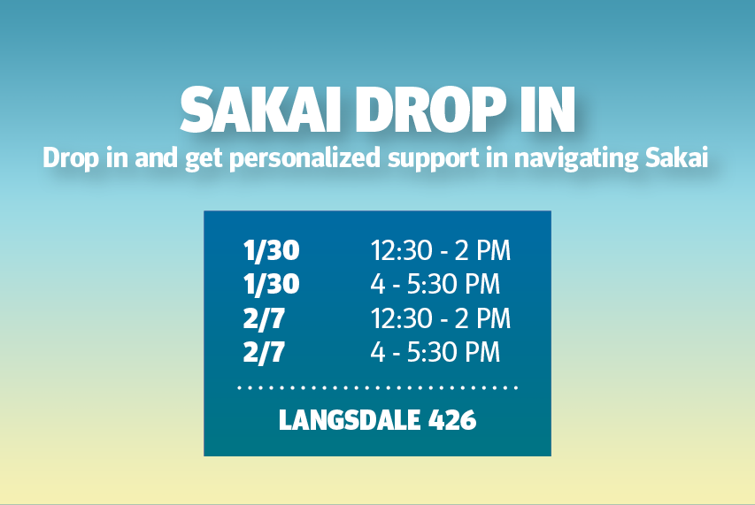 Sakai Drop In