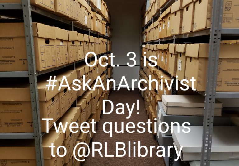 #AskAnArchivist Day @RLBLibrary