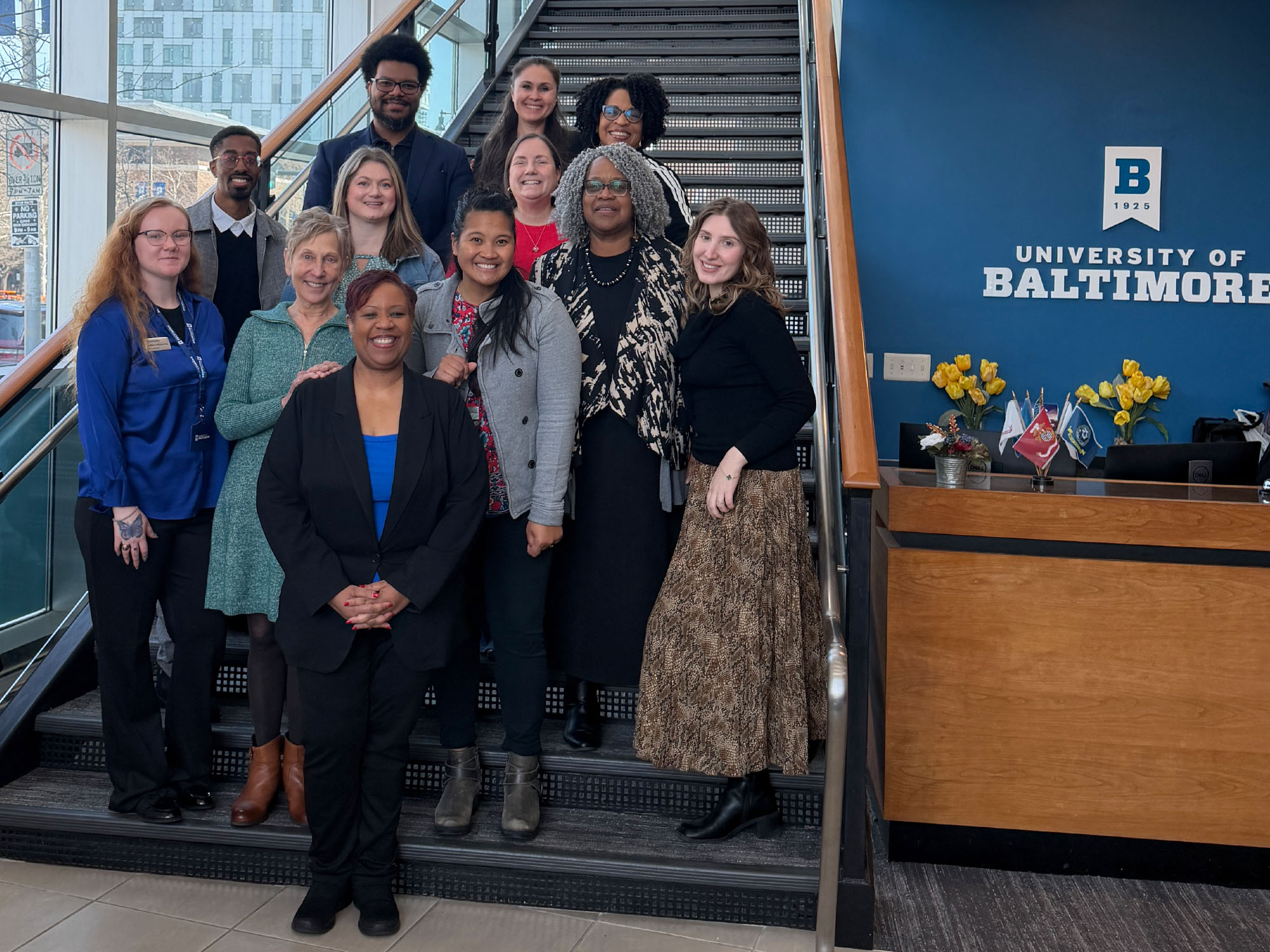 UBalt admission team with regional community college advisers