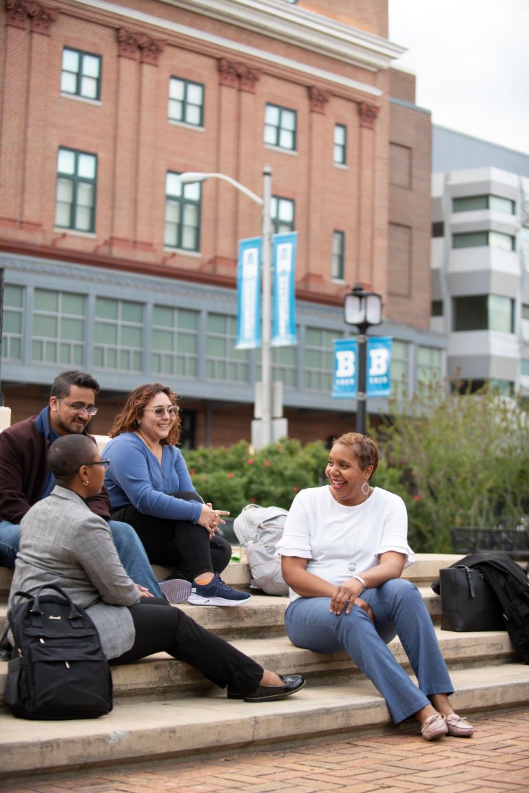 UBalt Students on Poe Steps