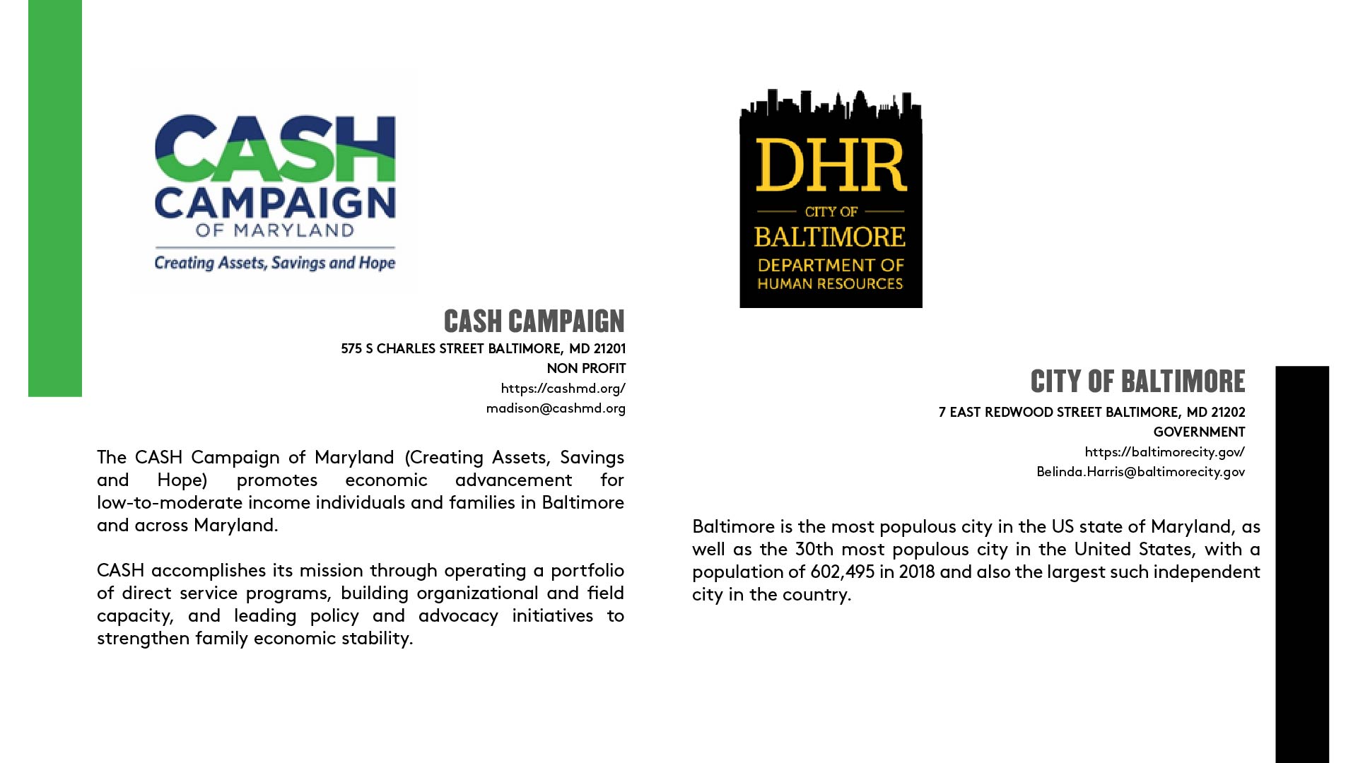 CASH Campaign | City of Baltimore