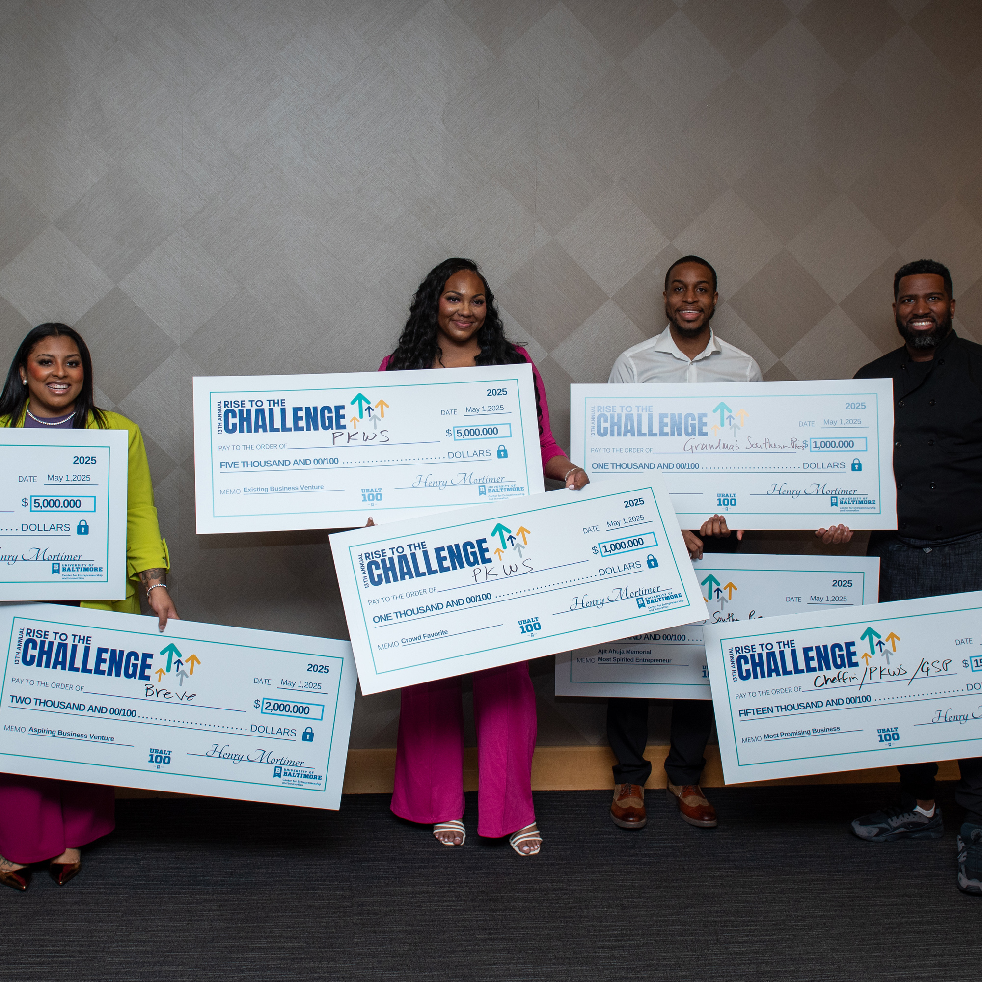 winners of the 2025 Rise to the Challenge 