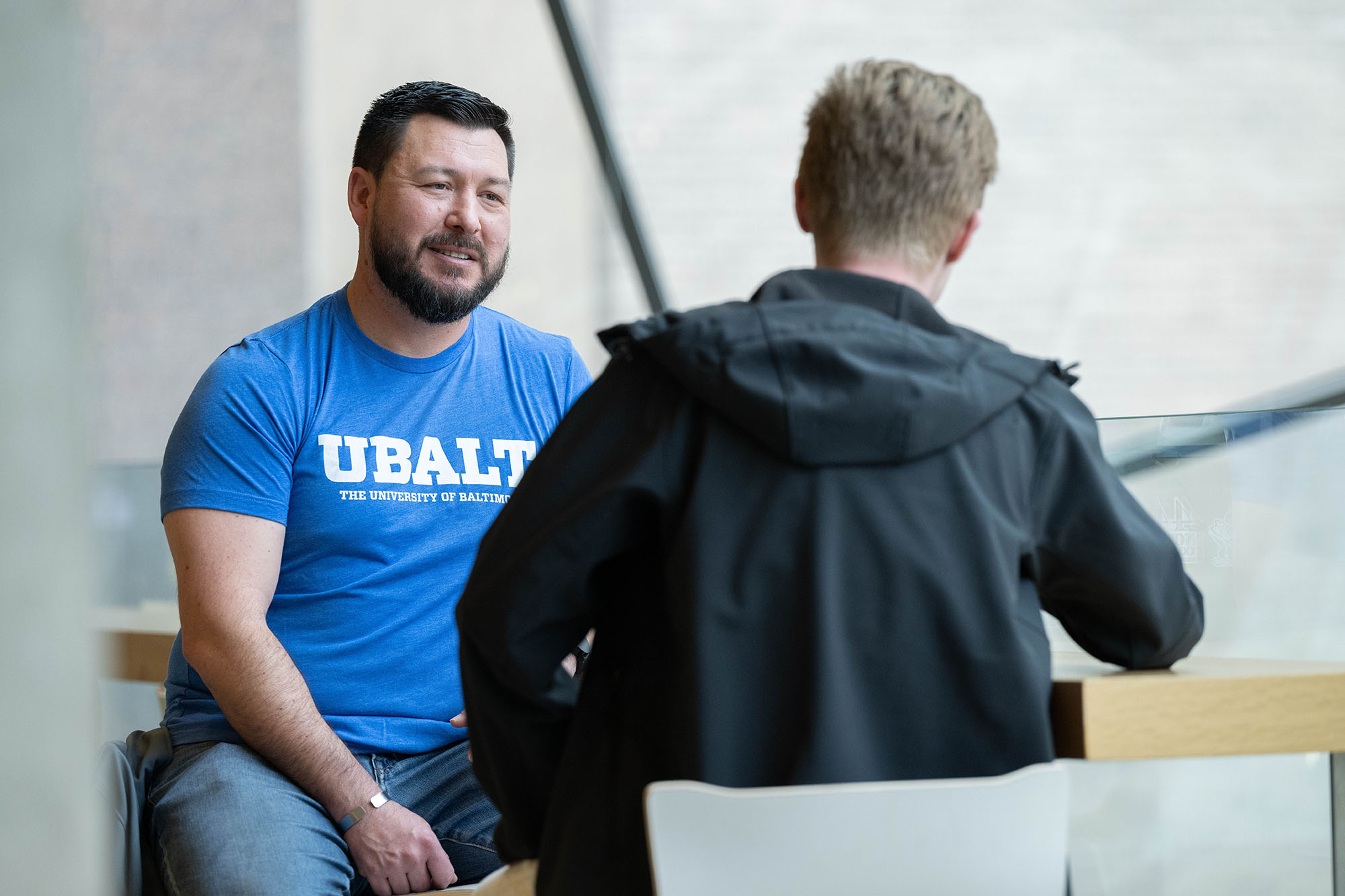 Students in the library