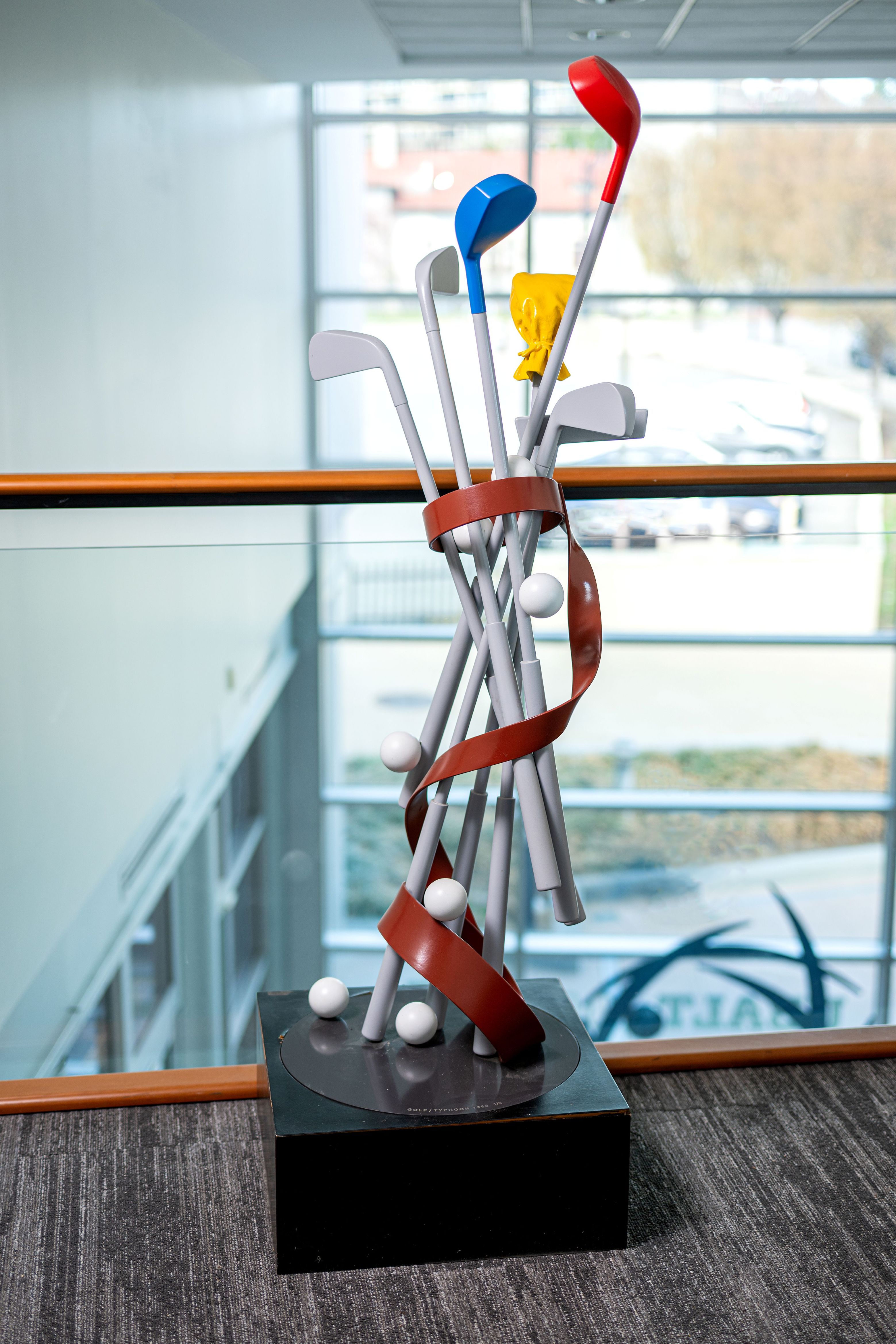 image of Golf Typhoon sculpture by Claes Oldenburg and Coosje van Bruggen