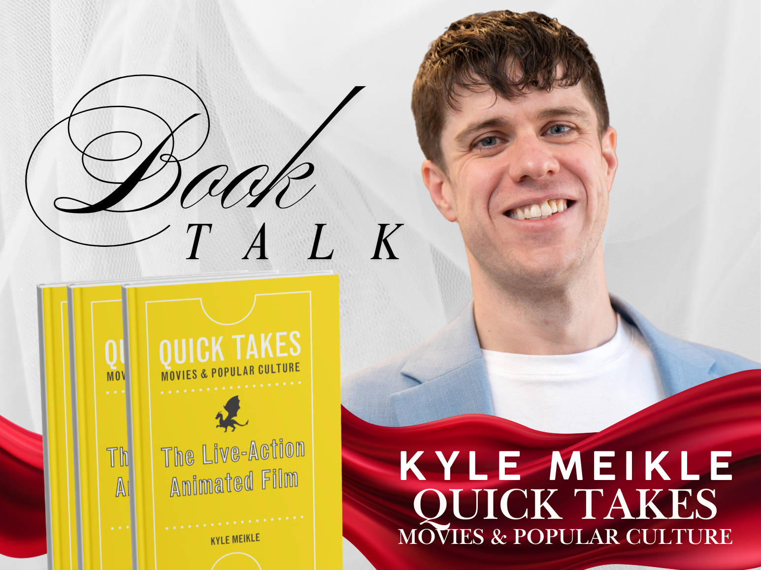 book cover and Kyle Meikle headshot