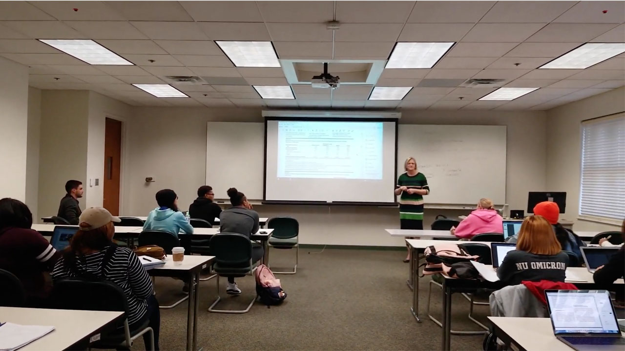 Criminal Justice class in session at UBalt