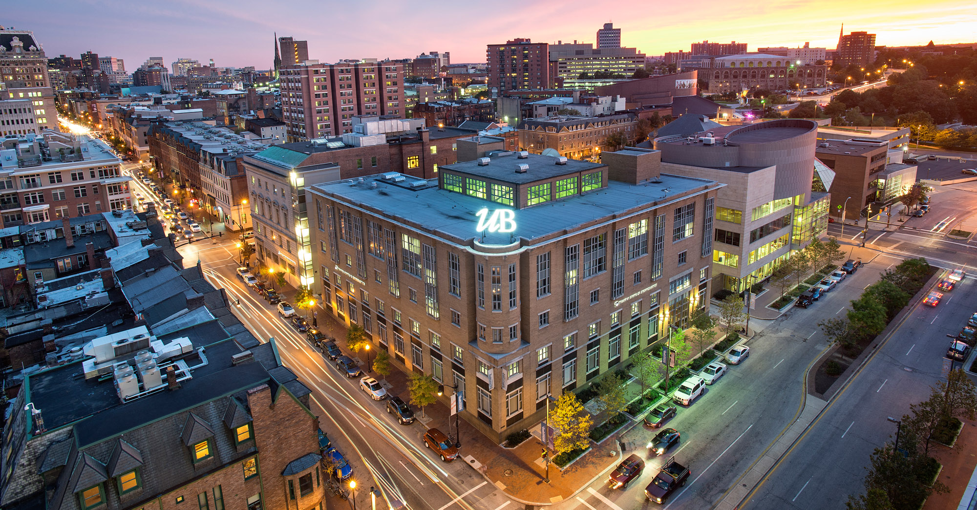 hero image of the Thumel Business Center located at 11 W. Mt. Royal Ave. Baltimore, Md. 