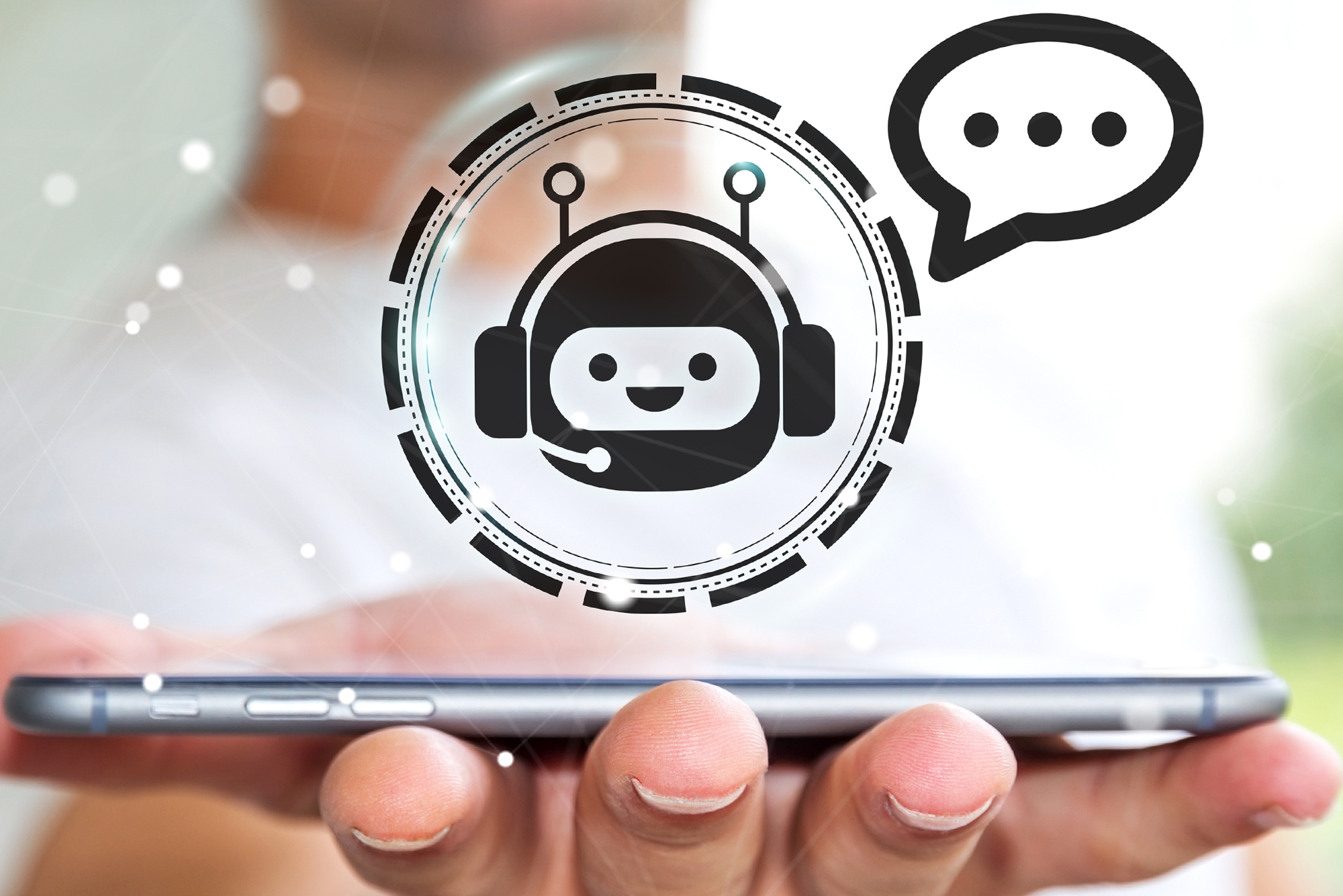 a decorative image depicting a bot icon
