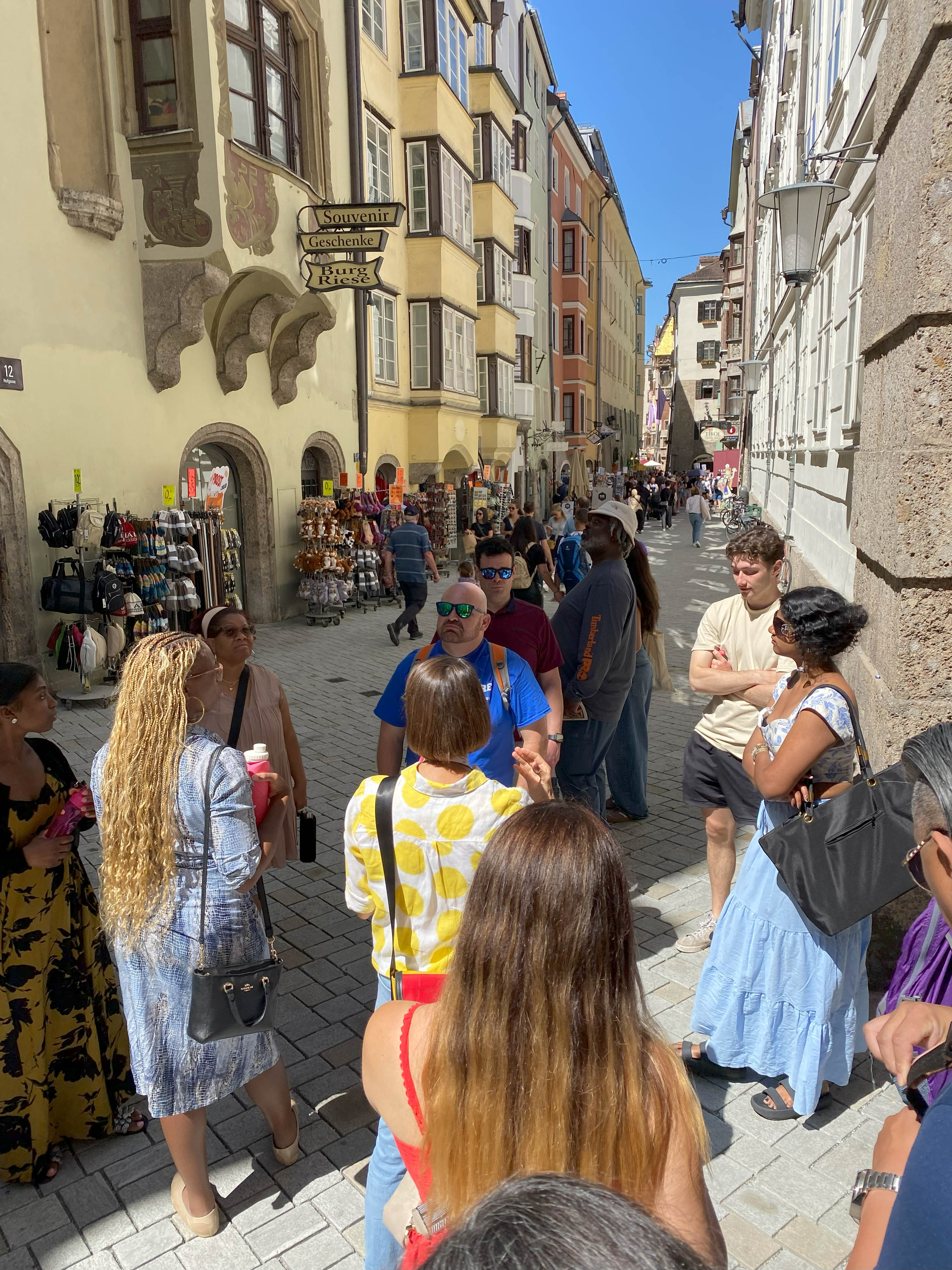 Global Field Study to Austria students walking in the town