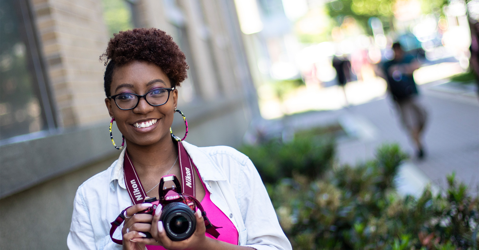 UBalt students in the B.A. in Multimedia Storytelling program