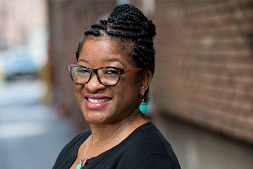 Claudette Booth smiling