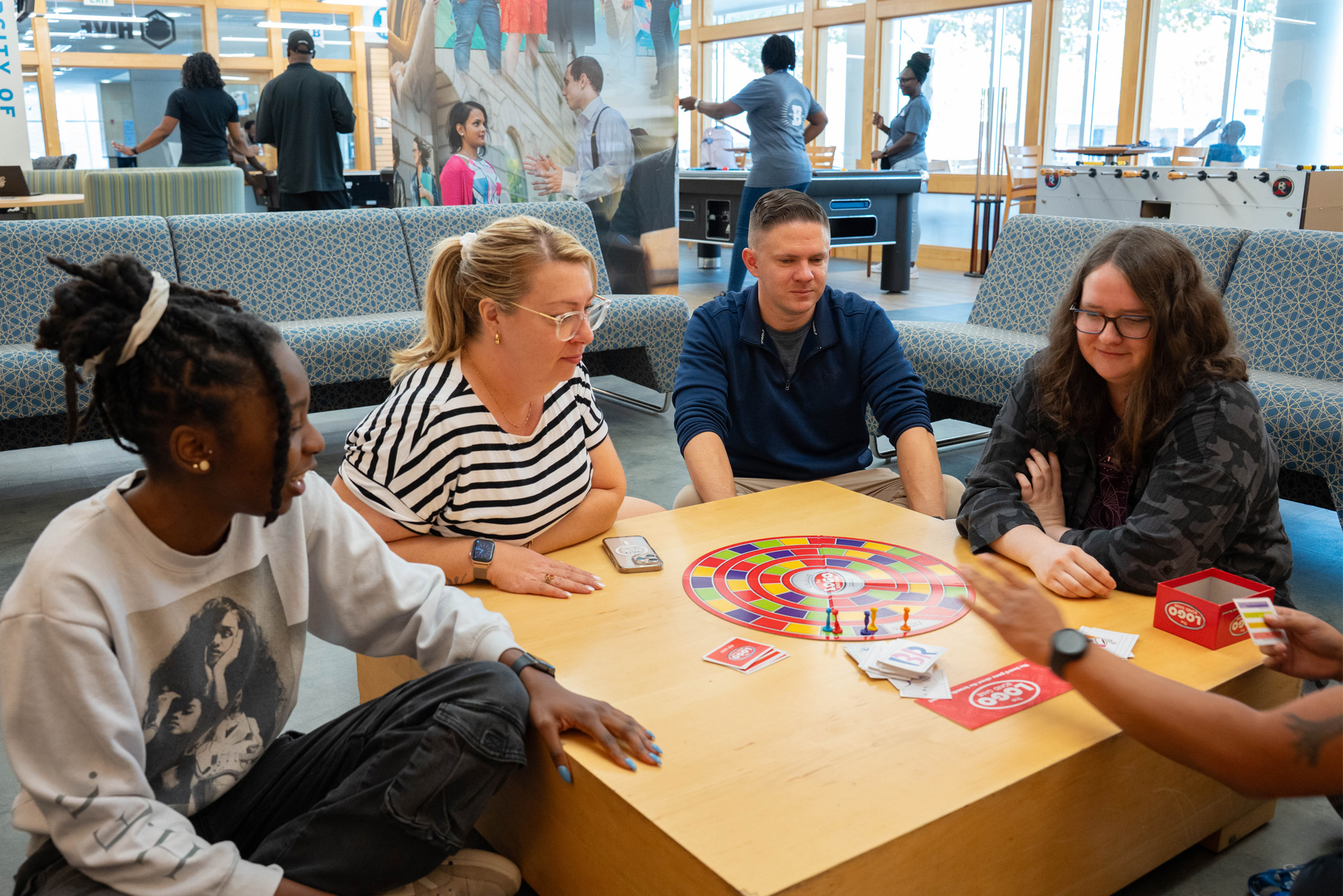 Inside the game room