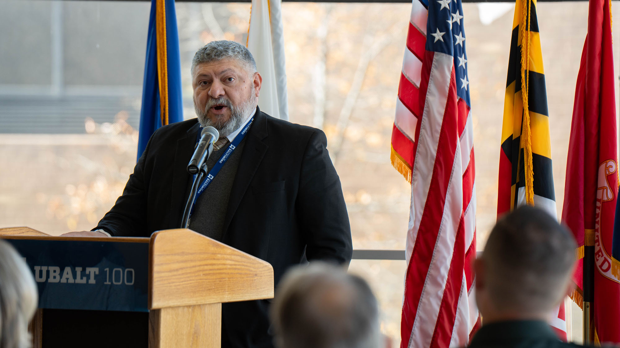 Nicholas Salcido - U.S. Army Veteran and Digital Communication Undergraduate Student Speaking at the 2025 Veterans Day Ceremony